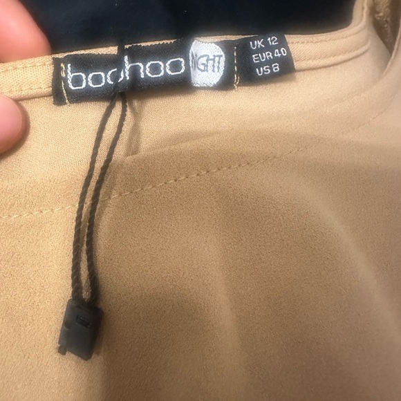 Boohoo Nude Brown Bodycon Dress - Picture 7 of 12